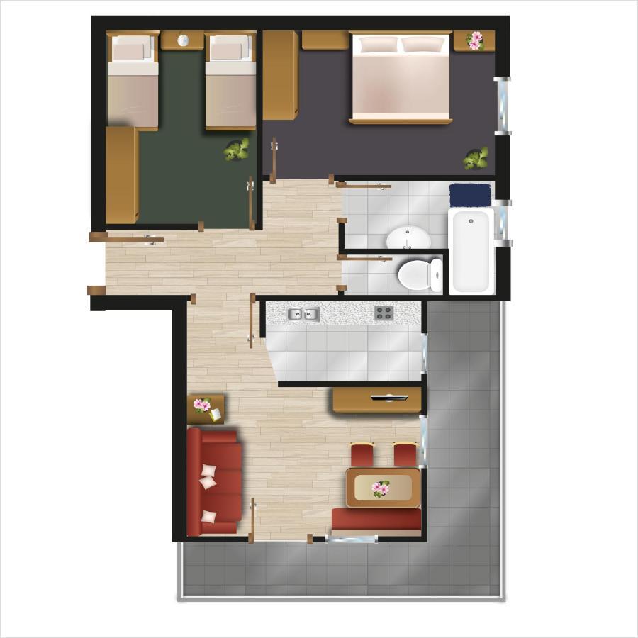 Appartements Daisy Серфаус Экстерьер фото